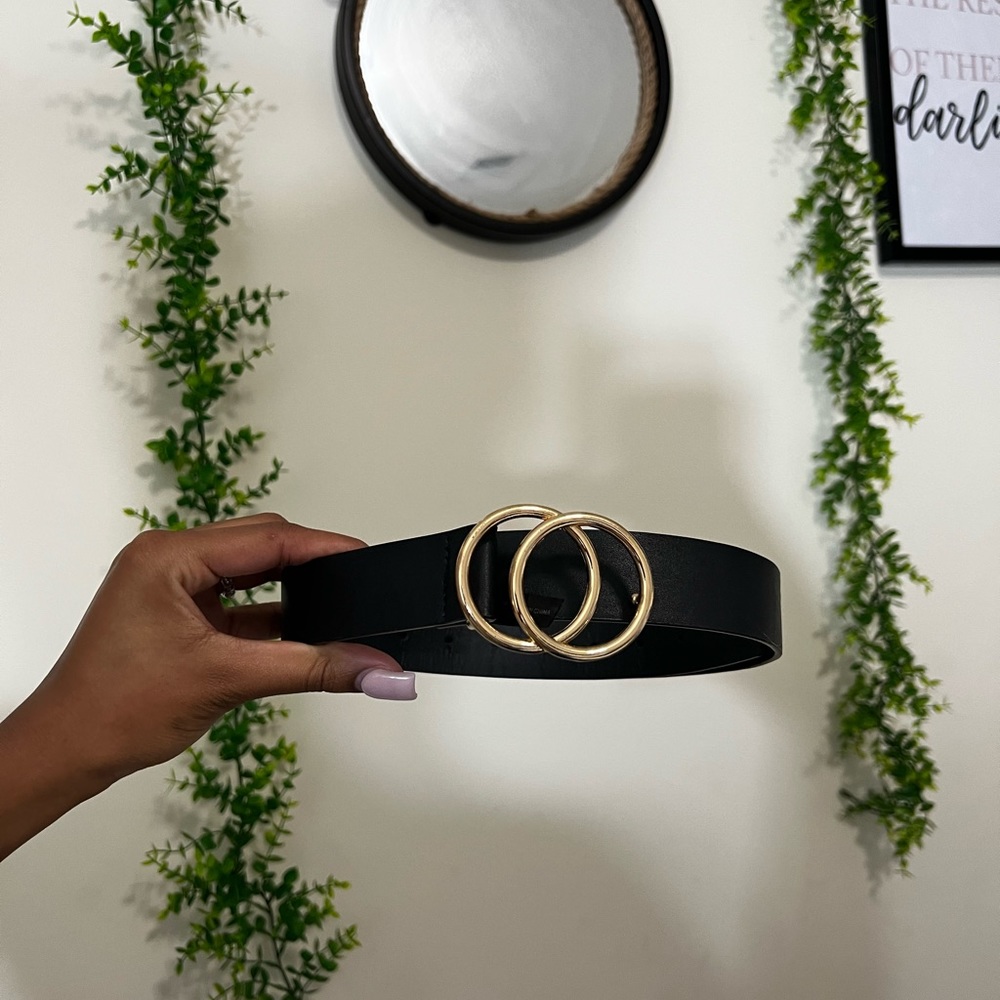 Chic double circle belt!